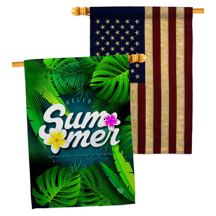 Ornament Collection Double Sided 40 H X 28 W Polyester House Flag   Double Sided 40'' H X 28'' W Polyester House Flag 